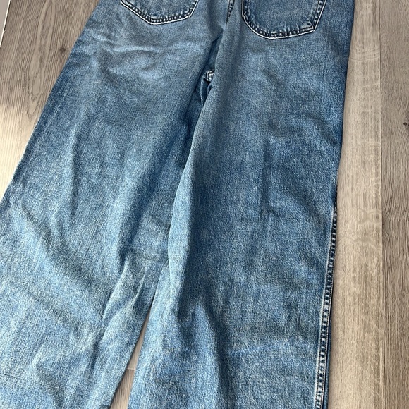 GRLFRND Morgan High Rise Pleated Wide Leg Jeans 100% Cotton Size 28 - Picture 9 of 10